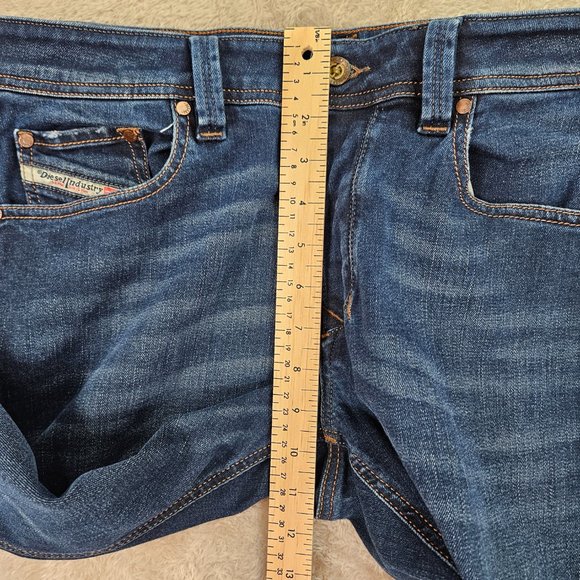 Diesel Larkee-Beex Regular Tapered Blue Denim 0857Z Stretch (Measurement Photos) - Picture 3 of 12